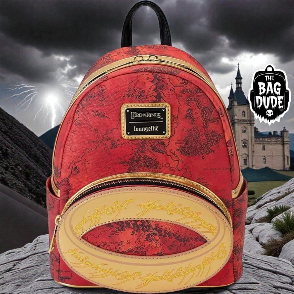 Loungefly Warner Brothers Lord of the Rings The One Ring Mini Backpack
